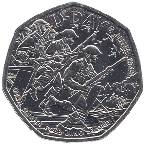 2024 50P D DAY ( BU ) - WORLD COINS - Cambridgeshire Coins