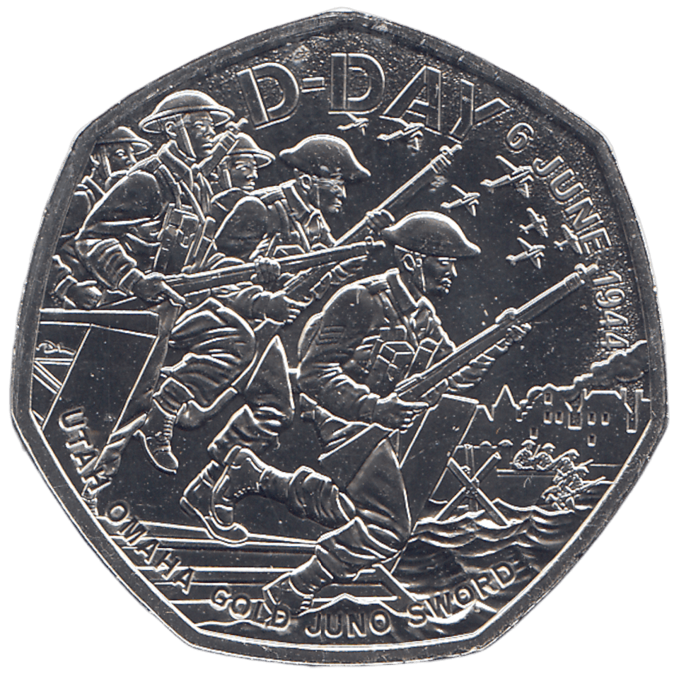 2024 50P D DAY ( BU ) - WORLD COINS - Cambridgeshire Coins
