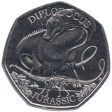 2024 50P DIPLODOCUS ( BU ) - WORLD COINS - Cambridgeshire Coins