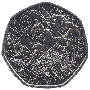 2024 50P HARRY POTTER THE WINGED KEYS ( BU ) - WORLD COINS - Cambridgeshire Coins