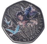 2024 50P HARRY POTTER THE WINGED KEYS COLOURED ( BU ) - WORLD COINS - Cambridgeshire Coins