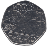 2024 50P LEAVING ENGLAND D DAY 80TH ANNIVERSARY ( BU ) - 50p BU - Cambridgeshire Coins