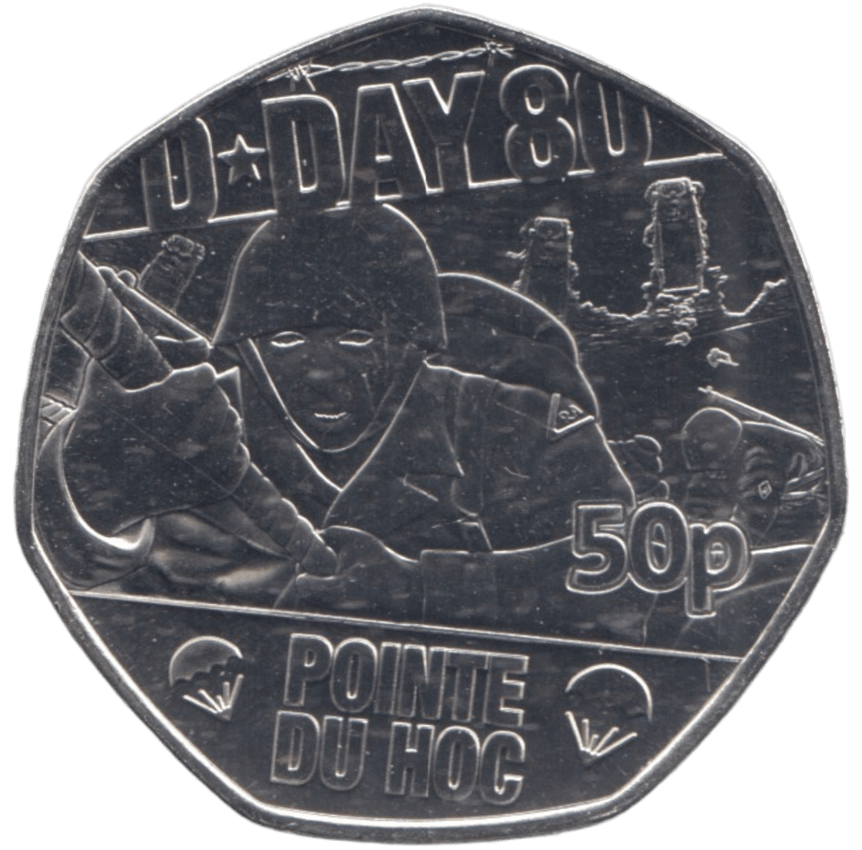2024 50P POINTE DU HOG D DAY 80TH ANNIVERSARY ( BU ) - 50p BU - Cambridgeshire Coins