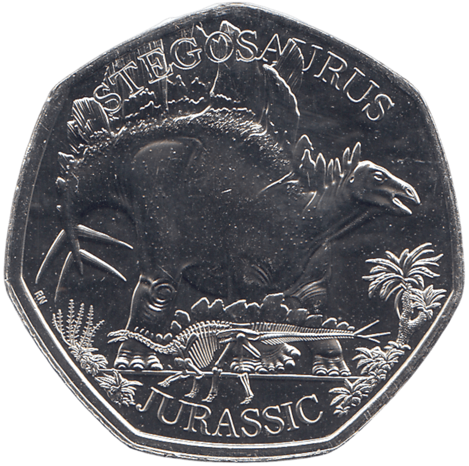 2024 50P STEGOSAURUS ( BU ) - WORLD COINS - Cambridgeshire Coins