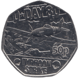 2024 50P TYPHOON STRIKE D DAY 80TH ANNIVERSARY ( BU ) - 50p BU - Cambridgeshire Coins