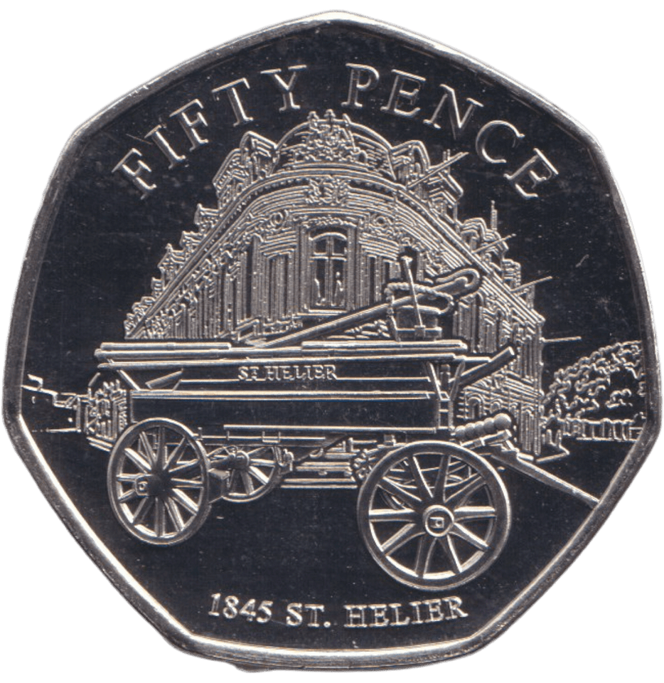 2024 BAILIWICK OF JERSEY FIRE BRIGADE - ST. HELIER 50P BU - 50P REGIONAL ISSUE - Cambridgeshire Coins