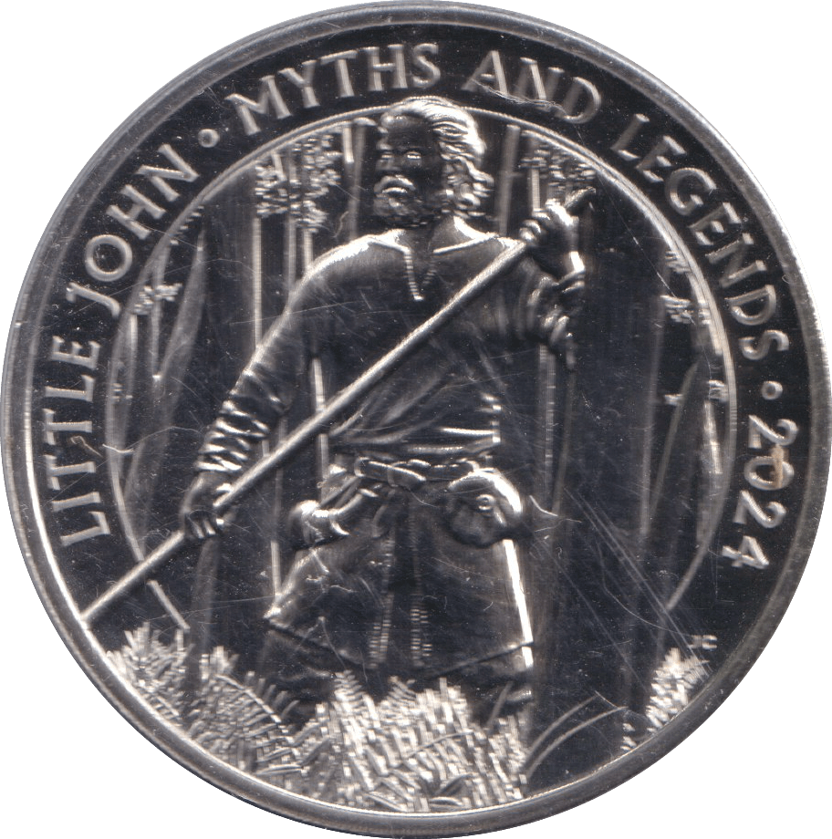 2024 BRILLIANT UNCIRCULATED £5 COIN LITTLE JOHN BU - £5 BU - Cambridgeshire Coins