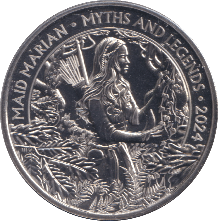 2024 BRILLIANT UNCIRCULATED £5 COIN MAID MARIAN BU - £5 BU - Cambridgeshire Coins