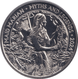 2024 BRILLIANT UNCIRCULATED £5 COIN MAID MARIAN BU - £5 BU - Cambridgeshire Coins