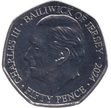 2024 BU 50P ST.ANDREW OF SCOTLAND BAILIWICK OF JERSEY - 50p BU - Cambridgeshire Coins