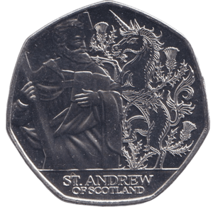 2024 BU 50P ST.ANDREW OF SCOTLAND BAILIWICK OF JERSEY - 50p BU - Cambridgeshire Coins