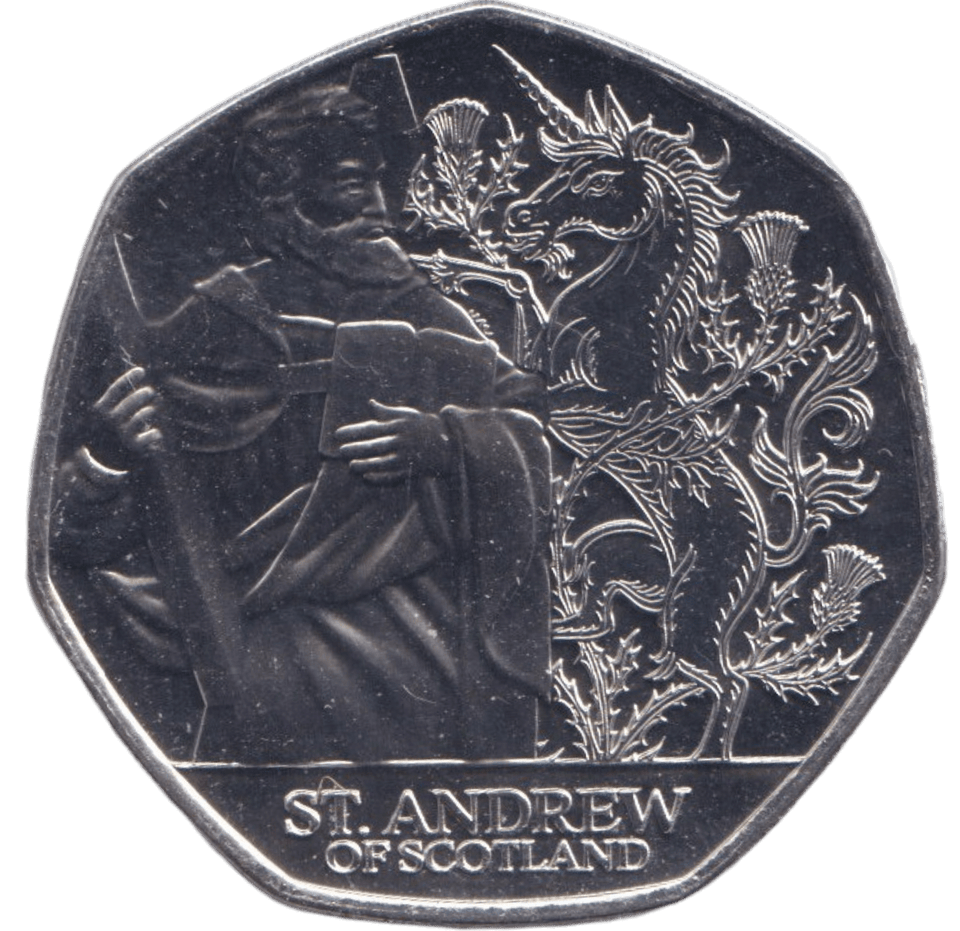 2024 BU 50P ST.ANDREW OF SCOTLAND BAILIWICK OF JERSEY - 50p BU - Cambridgeshire Coins