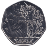 2024 BU 50P ST.ANDREW OF SCOTLAND BAILIWICK OF JERSEY - 50p BU - Cambridgeshire Coins