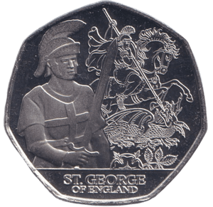 2024 BU 50P ST.GEORGE OF ENGLAND BAILIWICK OF JERSEY - 50p BU - Cambridgeshire Coins