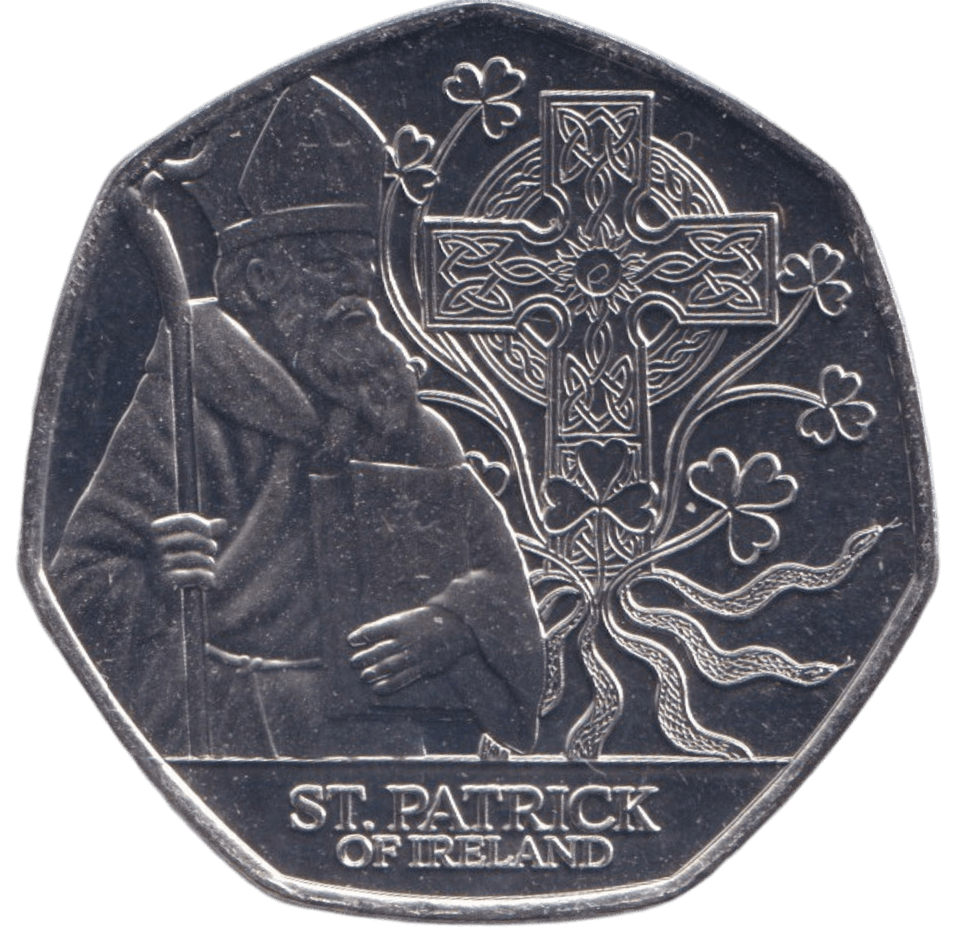 2024 BU 50P ST.PATRICK OF IRELAND BAILIWICK OF JERSEY - 50p BU - Cambridgeshire Coins