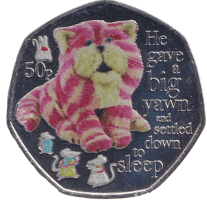 2024 COLOURED 50P BAGPUSS BU - 50p BU - Cambridgeshire Coins