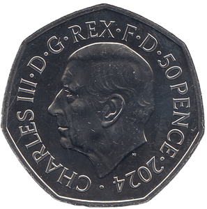 2024 FIFTY PENCE BRILLIANT UNCIRCULATED COLOURISED 50P COELODONTA - 50p BU - Cambridgeshire Coins