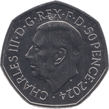 2024 FIFTY PENCE BRILLIANT UNCIRCULATED COLOURISED 50P DEATH STAR - 50p BU - Cambridgeshire Coins