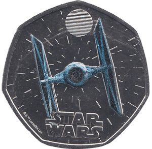 2024 FIFTY PENCE BRILLIANT UNCIRCULATED COLOURISED 50P TIE FIGHTER - 50p BU - Cambridgeshire Coins