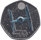 2024 FIFTY PENCE BRILLIANT UNCIRCULATED COLOURISED 50P TIE FIGHTER - 50p BU - Cambridgeshire Coins