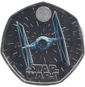 2024 FIFTY PENCE BRILLIANT UNCIRCULATED COLOURISED 50P TIE FIGHTER - 50p BU - Cambridgeshire Coins