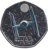 2024 FIFTY PENCE BRILLIANT UNCIRCULATED COLOURISED 50P TIE FIGHTER - 50p BU - Cambridgeshire Coins