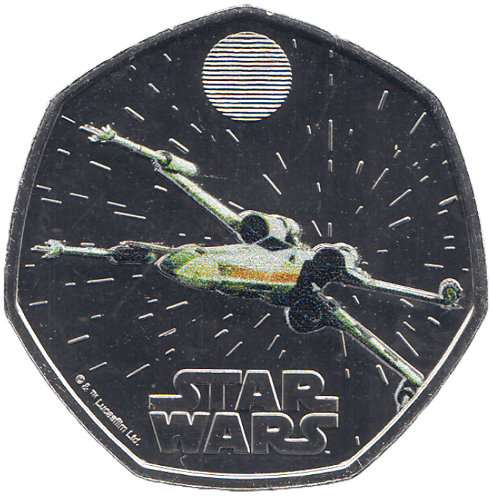 2024 FIFTY PENCE BRILLIANT UNCIRCULATED COLOURISED 50P X WING - 50p BU - Cambridgeshire Coins