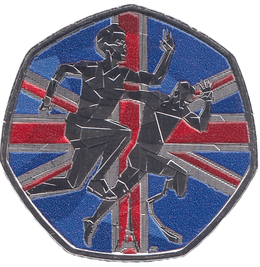 2024 FIFTY PENCE COLOURISED TEAM GB AND PARALYMPICS KING CHARLES III - 50p PROOF - Cambridgeshire Coins