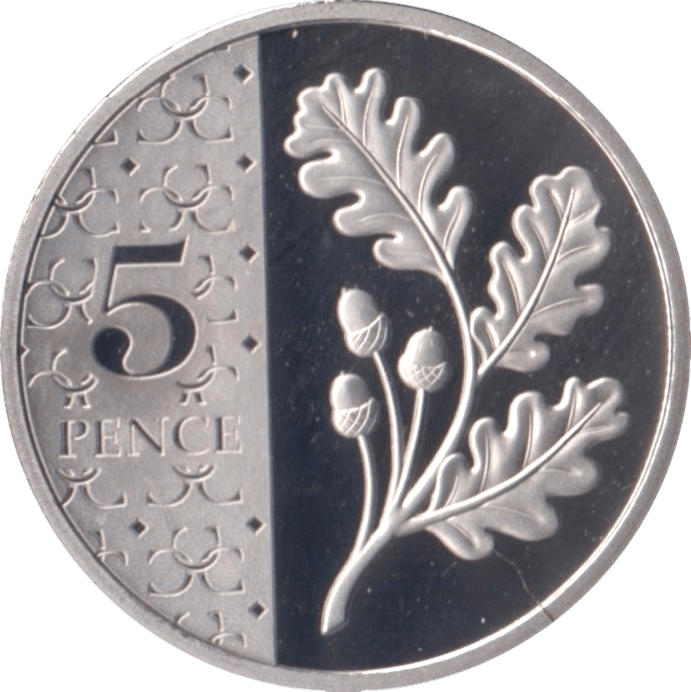 2024 FIVE PENCE PROOF OAK TREE LEAF KING CHARLES III - 5p PROOF - Cambridgeshire Coins