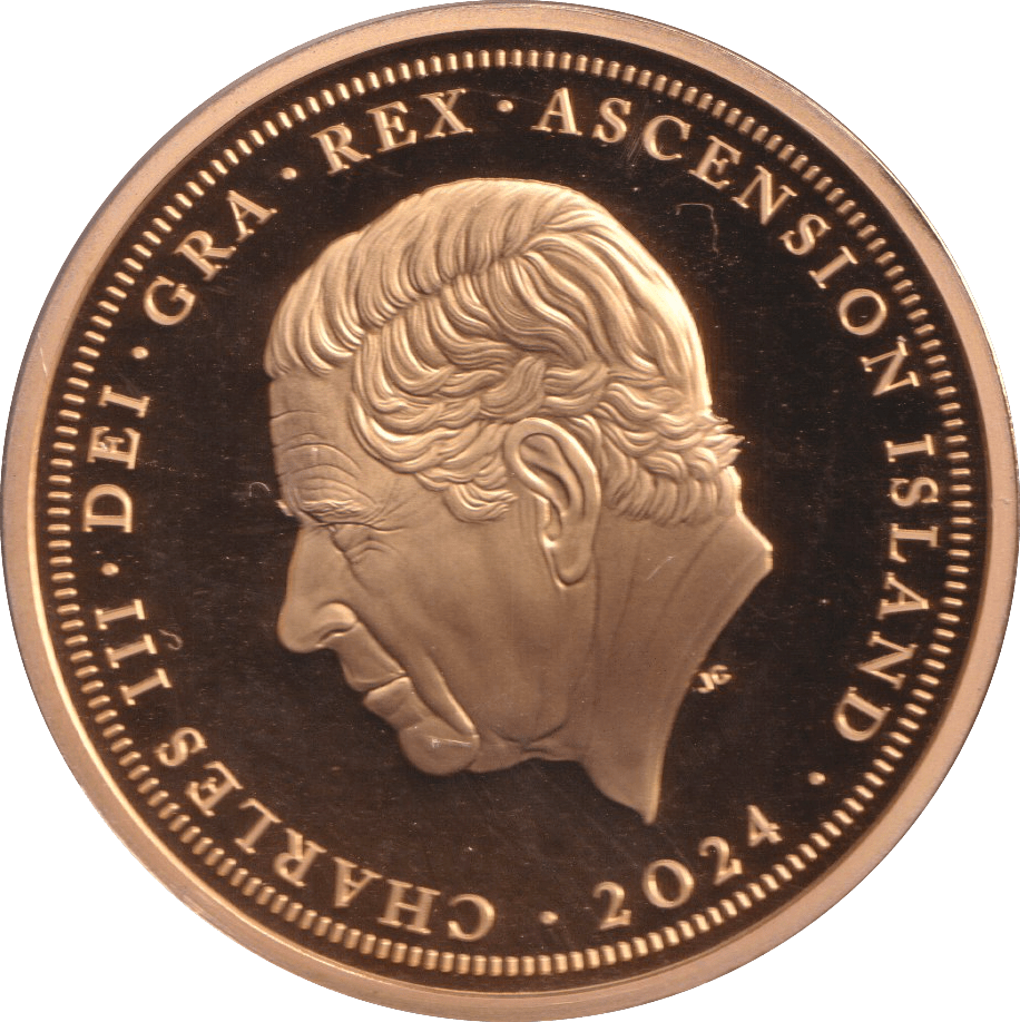 2024 FIVE POUND ST GEORGE AND THE DRAGON ASCENSION ISLANDS - WORLD COINS - Cambridgeshire Coins