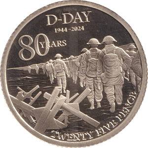 2024 GOLD 80TH ANNIVERSARY OF D - DAY - GOLD WORLD COINS - Cambridgeshire Coins