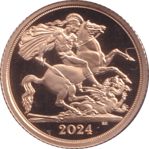 2024 GOLD HALF SOVEREIGN ( PROOF ) - HALF SOVEREIGN - Cambridgeshire Coins