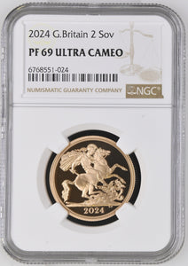 2024 GOLD PROOF £2 DOUBLE SOVEREIGN (NGC) PF69 ULTRA CAMEO - NGC GOLD £2 - Cambridgeshire Coins