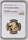 2024 GOLD PROOF £2 DOUBLE SOVEREIGN (NGC) PF69 ULTRA CAMEO - NGC GOLD £2 - Cambridgeshire Coins