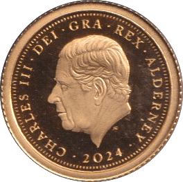 2024 GOLD PROOF FIVE POUND ALDERNEY - GOLD WORLD COINS - Cambridgeshire Coins
