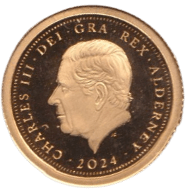 2024 GOLD PROOF FIVE POUND ALDERNEY - GOLD WORLD COINS - Cambridgeshire Coins
