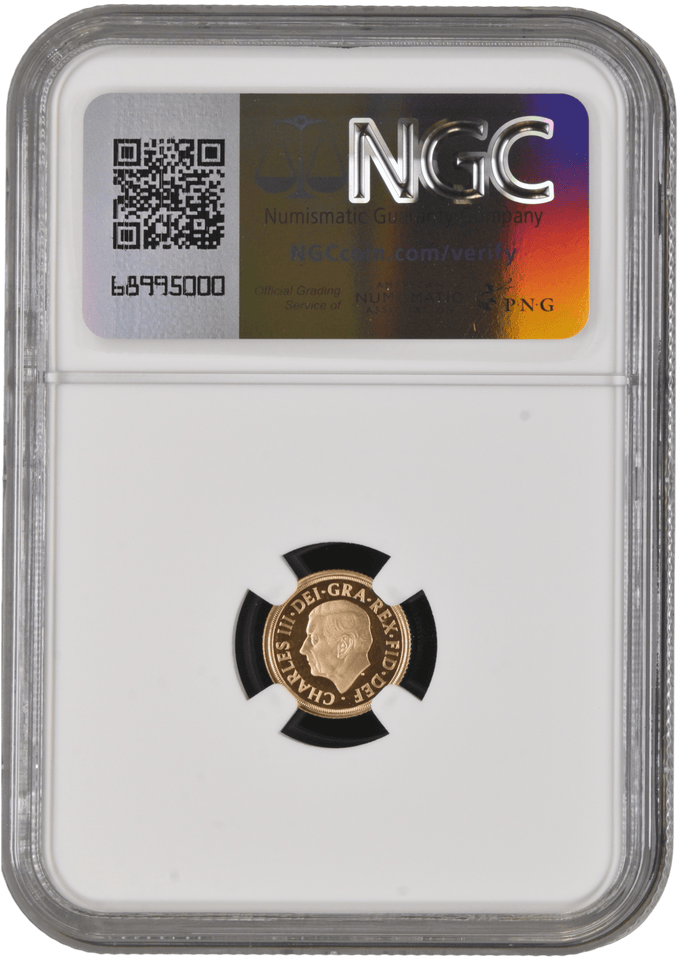 2024 GOLD PROOF QUARTER SOVEREIGN PF 69 ULTRA CAMEO NGC - NGC GOLD COINS - Cambridgeshire Coins