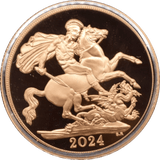 2024 GOLD PROOF SOVEREIGN BOXED - GOLD PROOF SOVEREIGNS - Cambridgeshire Coins