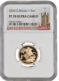 2024 GOLD PROOF SOVEREIGN NGC PF 70 - NGC GOLD SOVEREIGN - Cambridgeshire Coins