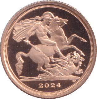 2024 GOLD QUARTER SOVEREIGN ( PROOF ) - QUARTER SOVEREIGN - Cambridgeshire Coins