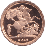 2024 GOLD QUARTER SOVEREIGN ( PROOF ) - QUARTER SOVEREIGN - Cambridgeshire Coins