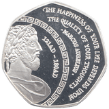 2024 MARCUS AURELIUS 50P SHAPED COMMEMORATIVE COIN ( PROOF ) - WORLD COINS - Cambridgeshire Coins