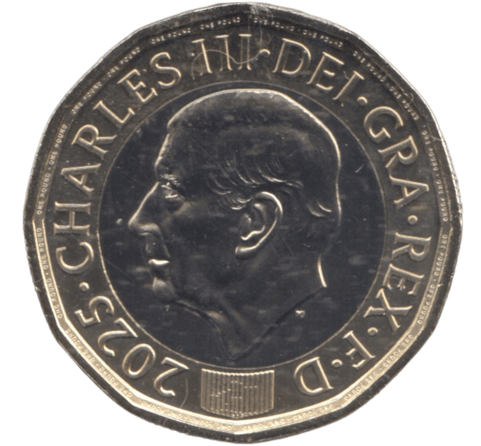 2024 ONE POUND BRILLIANT UNCIRCULATED KING CHARLES III - £1 BU - Cambridgeshire Coins