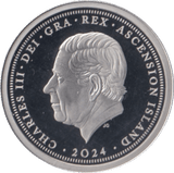 2024 PLATINUM PROOF D DAY SOVEREIGN ASCENSION ISLANDS - Platinum Coins - Cambridgeshire Coins