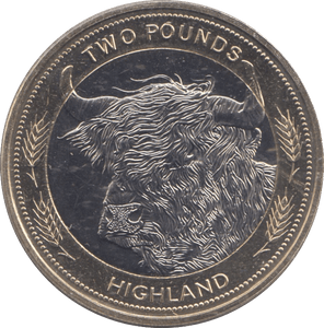2024 £2 HIGHLAND COW ( BU ) - £2 BU - Cambridgeshire Coins