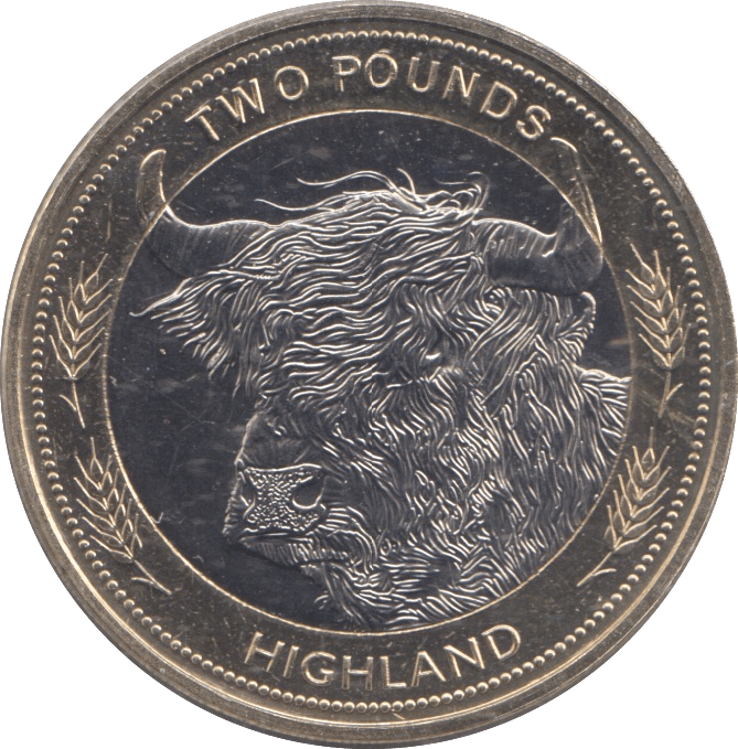 2024 £2 HIGHLAND COW ( BU ) - £2 BU - Cambridgeshire Coins