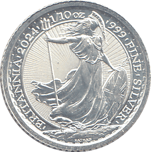2024 SILVER 1/10TH BRITANNIA ( BU ) - SILVER BRITANNIA - Cambridgeshire Coins