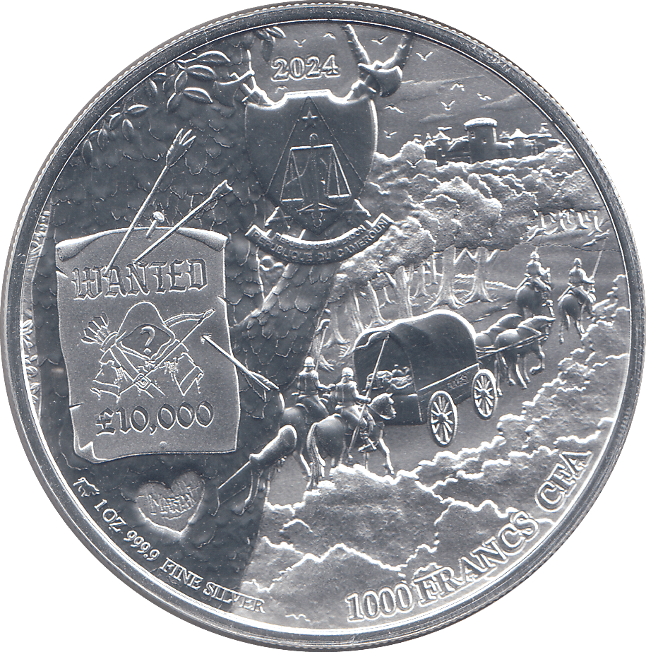 2024 SILVER 1OZ 1000 FRANCS ROBIN HOOD ( BU ) - SILVER WORLD COINS - Cambridgeshire Coins