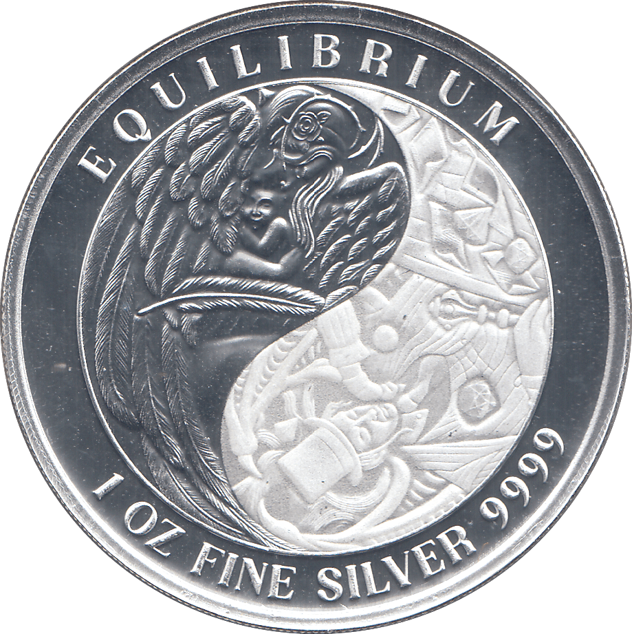 2024 SILVER 1OZ FIVE DOLLARS EQUILIBRIUM TOKELAU ( BU ) - SILVER WORLD COINS - Cambridgeshire Coins