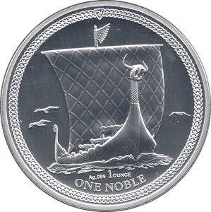 2024 SILVER 1OZ ONE NOBLE ISLE OF MAN ( BU ) - SILVER WORLD COINS - Cambridgeshire Coins
